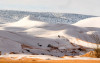 雪白色的撒哈拉沙漠  40年來第三次積雪覆蓋「沙漠之門」，當地人一醒來都超詫異