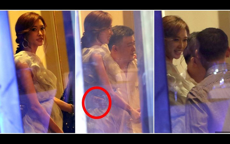 林志玲在上海酒店被偷拍「身旁男子緊貼摟腰揩油」！志玲姐姐居然沒生氣還保持專業微笑．．．？