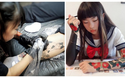 「10歲就當上刺青師」日本天才少女擁百萬粉絲，作品曝光...「獨創風格」引人朝聖！