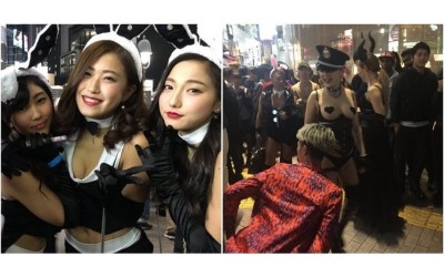 「澀谷」變「色谷」  日本萬聖節街上的妹子多到爆  各個裝扮超性感..快來我家搗蛋啊